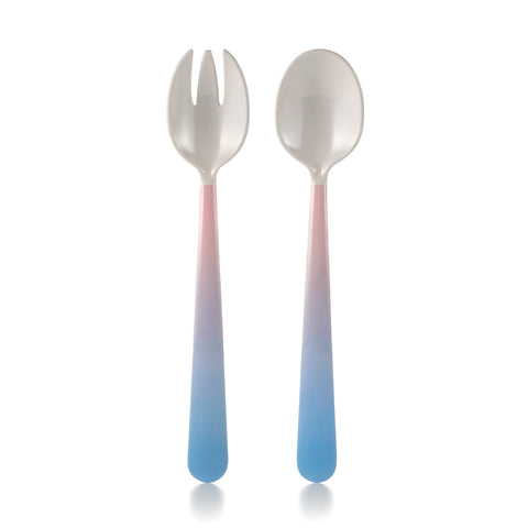 Image of Cotton Candy Melamine Salad Server Set of 2