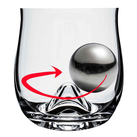 Rox and Roll Whiskey Glasses and Decanter Set, with Ice Balls, Ice Tong and Ice Ball Holders