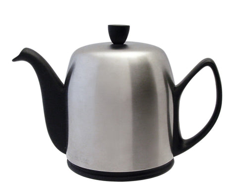 Image of Salam Matte Black 8 Cup Tea Pot by Guy Degrenne