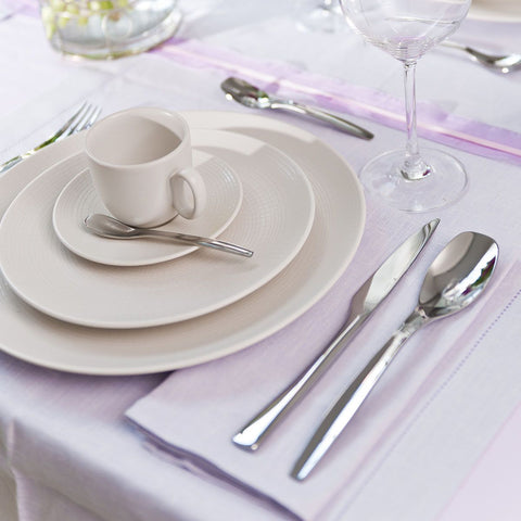 Image of Modulo Nature Kaolin Cream Round Dessert Plate 8.3 Inches (21cm)