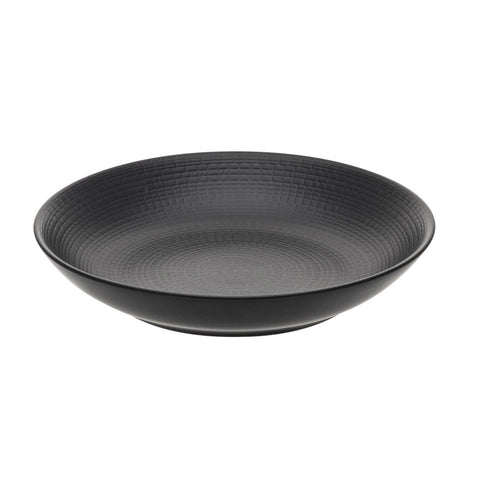 Image of Modulo Nature Lava Stone Black Cereal Plate 8.3 Inches (21cm)