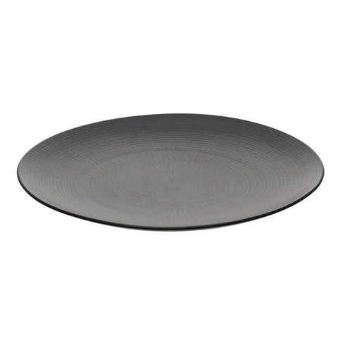 Image of Modulo Nature Lava Stone Black Round Dinner Plate 11 Inches (28cm)