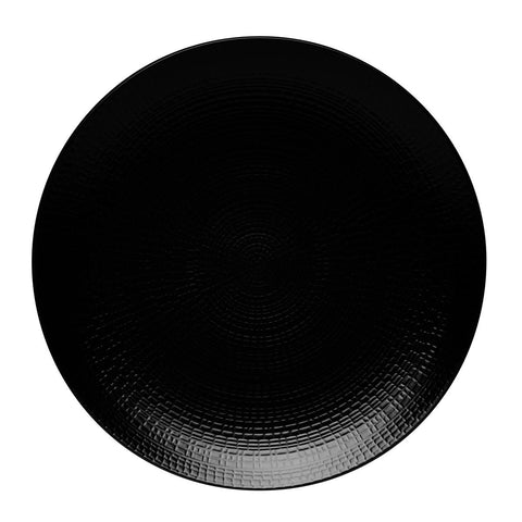 Image of Modulo Nature Lava Stone Black Round Dinner Plate 11 Inches (28cm)