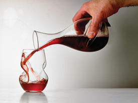 Brilliant - Tourbillon Aerating Twisted Stemless Wine Glasses, 8.oz. Set of 2