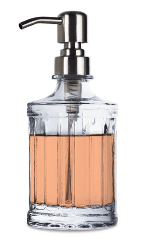 Image of Harmony Linea Glass Hand Soap Dispenser with Pump, Set of 2