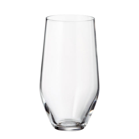 Image of Crystalite Bohemia - Michelle Grus Lead Free Crystal Highball Glass Tumbler, 13.5 oz. Set of 6