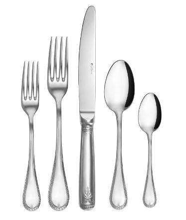 Image of Guy Degrenne - Empire 5 Piece Flatware Set, Stainless Steel Mirror Finish Cutlery