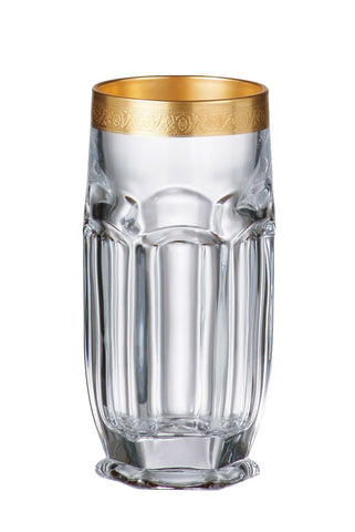Image of Bohemia Crystal - Safari Gold Highball Tumbler 10 oz. Set of 6