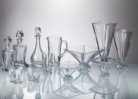 Crystalite Bohemia Quadro Non Leaded Crystal Tall Vase, 13 Inches