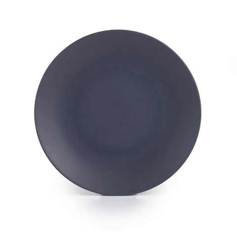 Image of Granito Stoneware Black Dinner Plates 10.6 Inches, Set of 4