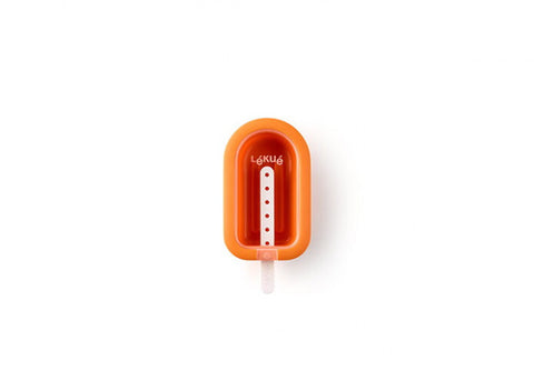 Image of Lékué - Large Popsicle Ice Lollypop Silicone Mold, 3.2 oz. Orange