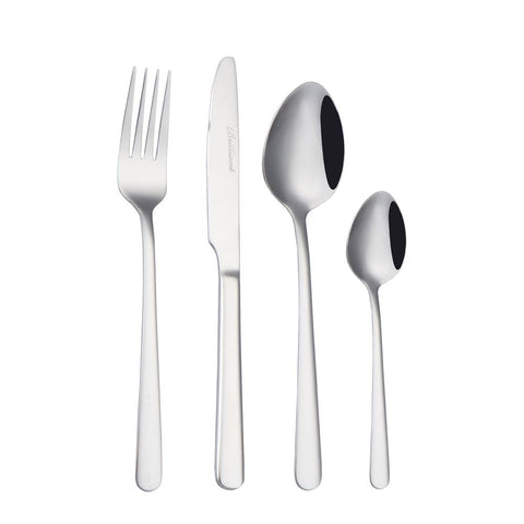 Image of Oslo Stainless Steel Flatware Cutlery Set for 4, 16 Pieces