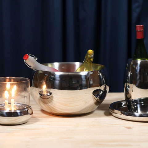 Image of Wine Chiller Party Tub for Drinks, Stainless Steel Party Beverage Chiller Bowl