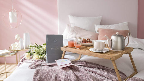 Image of Guy Degrenne Salam Rose 4 Cup Teapot with Zinc Cover 24 Ounces