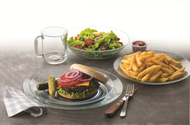 Duralex - Clear Glass 24pc Dinnerware Set, Service for 6