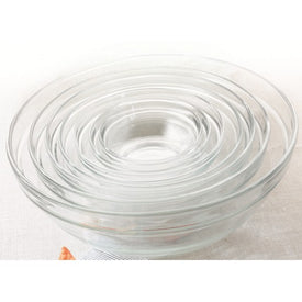 Duralex - Lys Stackable Clear Bowls, Set of 10 Different Sizes