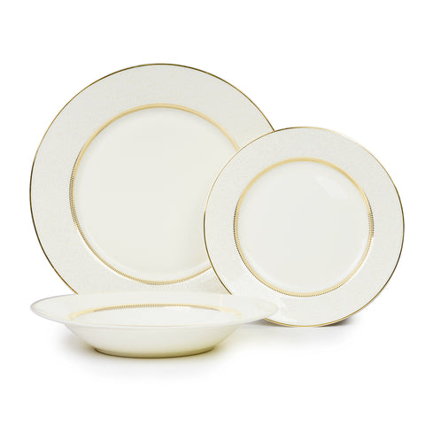 Image of Aida 18 Piece Bone China Dinnerware Set, Service for 6