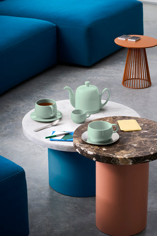 Image of Guy Degrenne Salam Monochrome Green 4 Cup Insulated Teapot, 24 Ounces