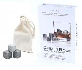 The Glencairn Whiskey Glass set of 2 With 9 Chil 'N Rock Whisky Stones