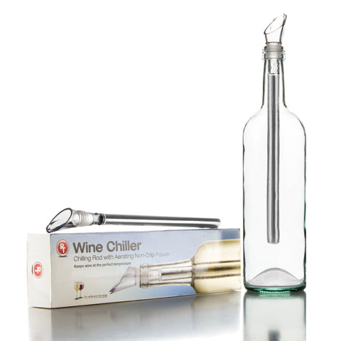 Image of PT Wine Chiller - Stainless Steel Chilling Rod with Aerating Non-Drip Pourer