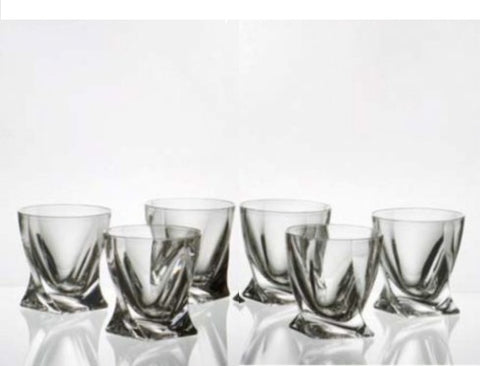 Image of Quadro Old Fashion Whisky Glasses Set of 6 340ml by Bohemia
