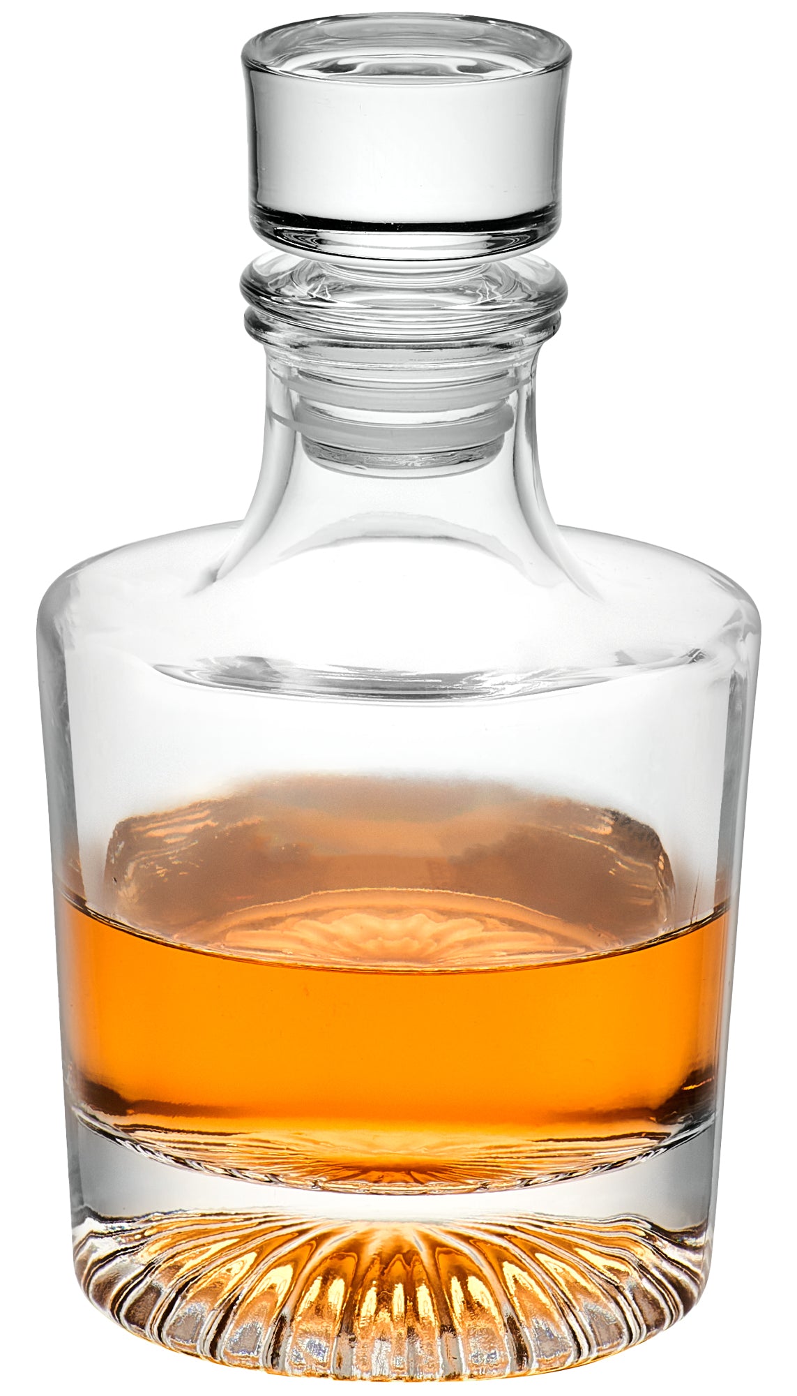 Globe On The Rocks Pyramide Mountain Whiskey Glass Decanter 23.5 Ounces