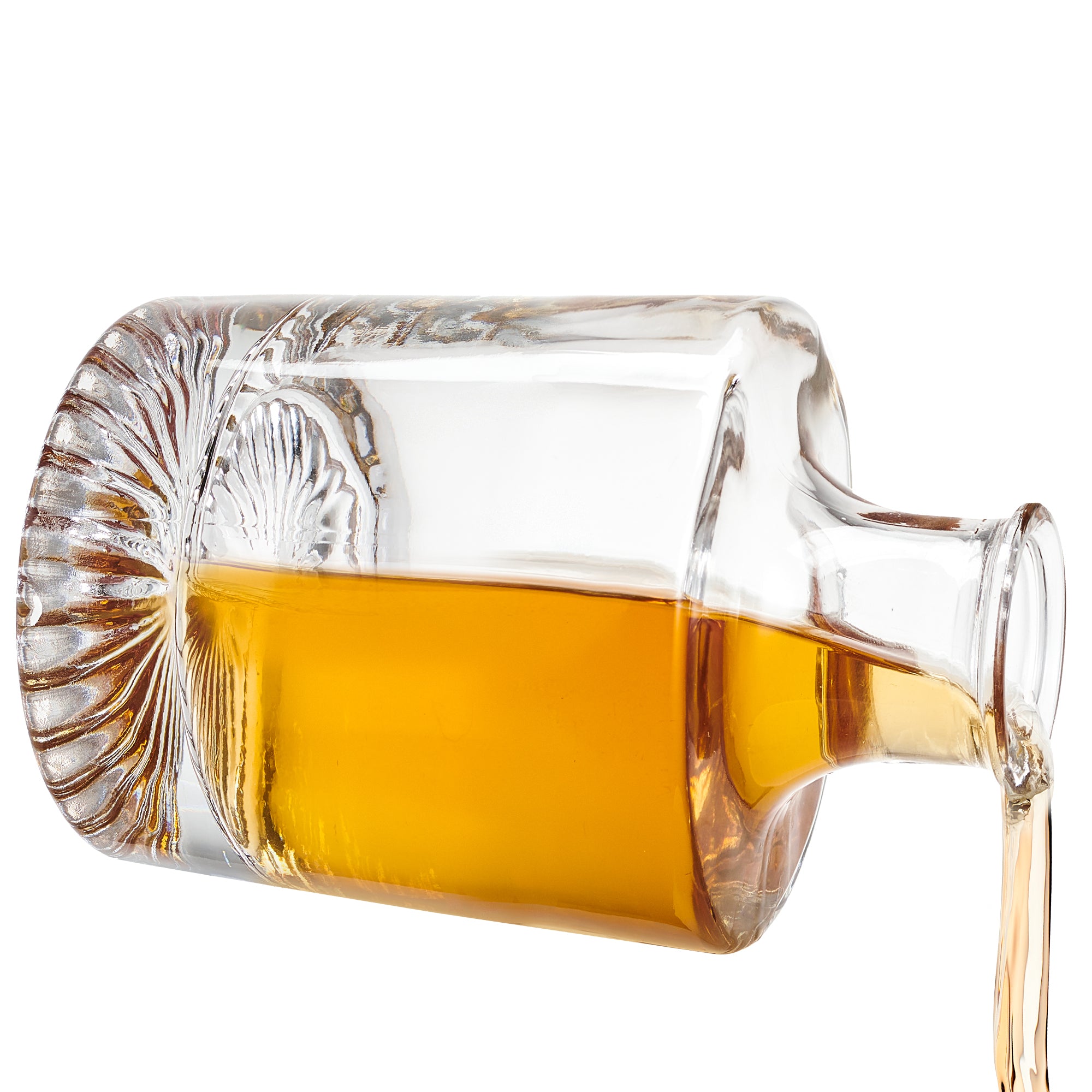 Globe On The Rocks Pyramide Mountain Whiskey Glass Decanter 23.5 Ounces