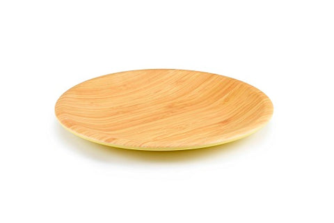 Image of Brilliant - Yellow Colored Bamboo Dinner Plate 10.5 inches, Set of 4