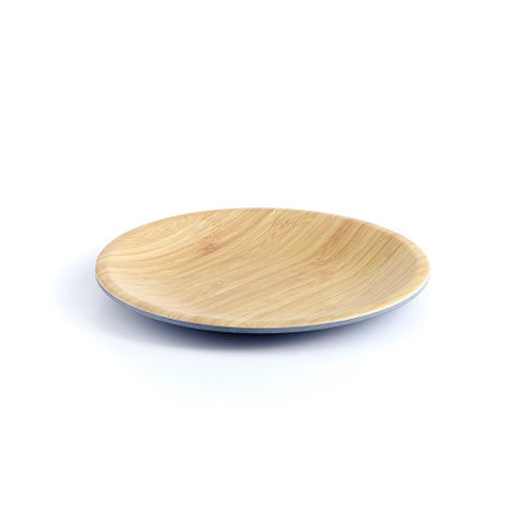 Image of Brilliant - Gray Colored Bamboo Salad Plate 8.5 inches, Set of 4