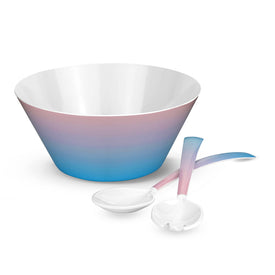 Cotton Candy Melamine Salad Set, Melamine Salad Bowl and Salad Servers