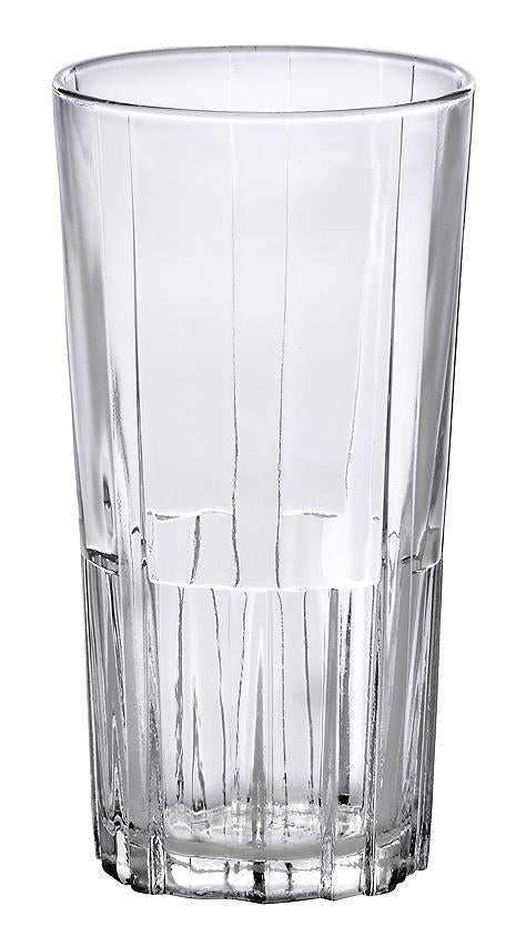 Duralex Highball Jazz Tempered Glass Tumbler 5.5 Ounces, Set of 6