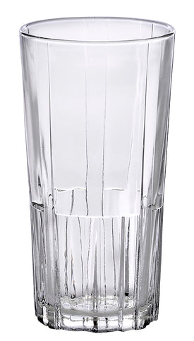 Duralex Highball Jazz Tempered Glass Tumbler 9 Ounces, Set of 6
