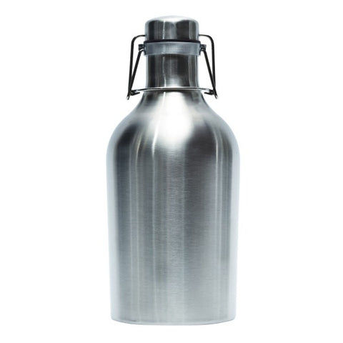 Image of Brilliant - Europa Stainless Steel Beer Growler, Double Walled, 64 oz. 1.8 Liter