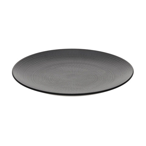 Image of Modulo Nature Lava Stone Black Round Dessert Plate 8.3 Inches (21cm)