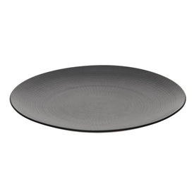 Modulo Nature Lava Stone Black Round Dinner Plate 11 Inches (28cm)