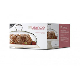 Brilliant - Bianco Pedestal Cake Plate and Dome 30cm