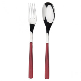 Guy Degrenne - Quartz 2pc Serving Set, Red