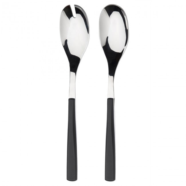 Guy Degrenne - Quartz 2pc Salad Serving Set, Carbon