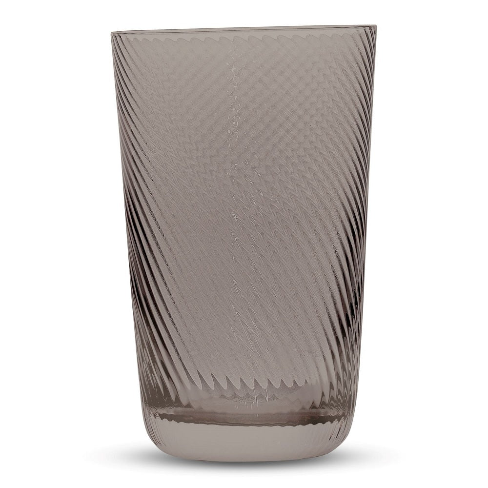 Retro Tinted Textured Highball Tumbler Glasses 17.5 Ounces, Set of 4