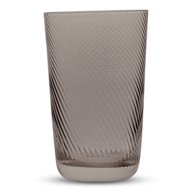 Retro Tinted Textured Highball Tumbler Glasses 17.5 Ounces, Set of 4