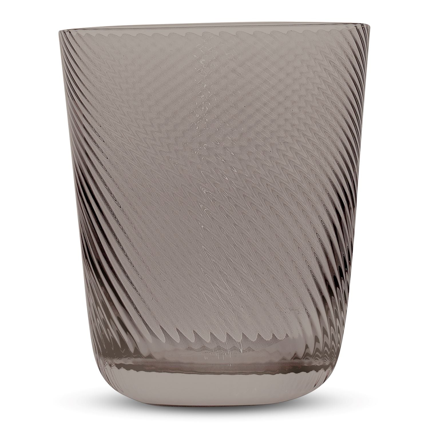 Retro Tinted Textured Old Fashioned Drinking Glasses 12.5 Ounces, Set of 4