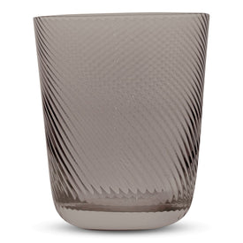 Retro Tinted Textured Old Fashioned Drinking Glasses 12.5 Ounces, Set of 4