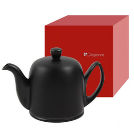 Salam Total Black Matte Look 4 Cup Teapot 23.6oz. By Guy Degrenne
