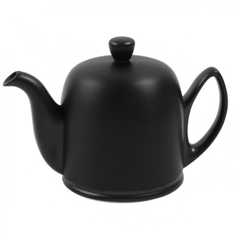Image of Salam Total Black Matte Look 6 Cup Teapot 33.8oz. By Guy Degrenne