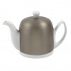 Salam White 4 Cup Teapot with Zinc Cover 23.6oz. By Guy Degrenne