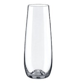 Brilliant - Gastro Lead Free Crystal Stemless Champagne Flutes, 7.5 oz. Set of 6