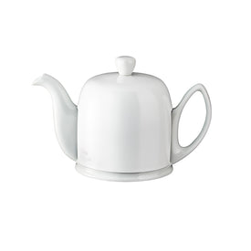 Guy Degrenne Salam Monochrome White 4 Cup Insulated Teapot, 24 Ounces