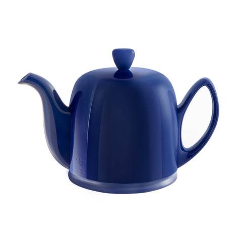 Image of Guy Degrenne Salam Monochrome Blue 4 Cup Insulated Teapot, 24 Ounces