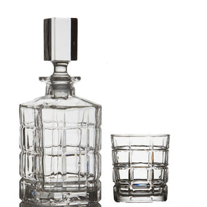 Brilliant - Williams Lead Free Crystal 5 Piece Whisky Set - Whisky Decanter and Whisky Glasses