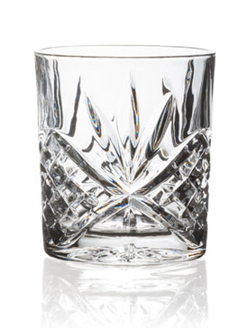 Brilliant - Ashford Lead Free Crystal Clear Old Fashioned Glass Tumbler 10.5oz. (310ml) Set of 4